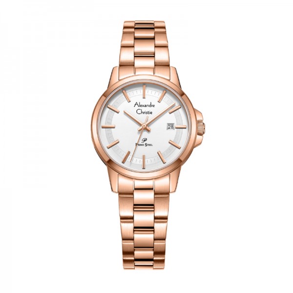 Alexandre Christie AC 1034 Rosegold White Lady LDBRGSL